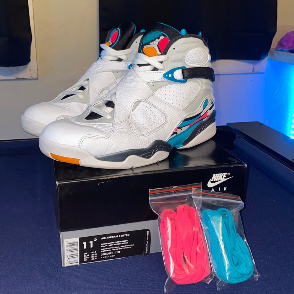 Men’s Air Jordan 8 South Beach Size 11.5